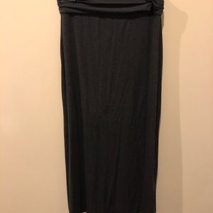 JCrew Grey Maxi Skirt
